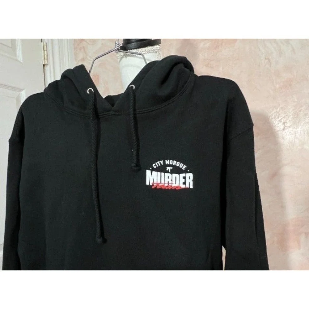 City‎ Morgue  back printed MURDER Team hoodie black size s New  No Tags